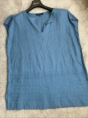 Lafayette 148 New York Longline Linen Tunic size XL